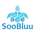 soobluu logo reishanddoek strandlaken voor onderweg recycled plastic rpet repreve