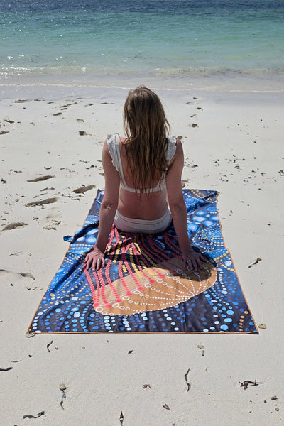jelly reishanddoek strandlaken absorberend recycled 