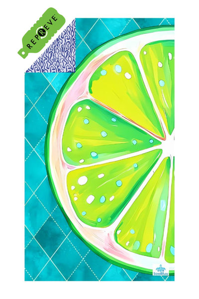 lime groen turquoise limoen stranddoek reishanddoek zandvrij