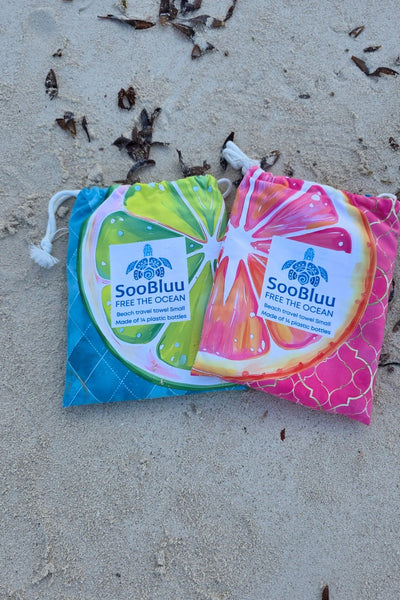 reistasje zandvrij reishanddoek strandlaken repreve rpet snel droog