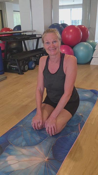 Lily yoga handdoek antislip tijdens yoga en intensieve sessies