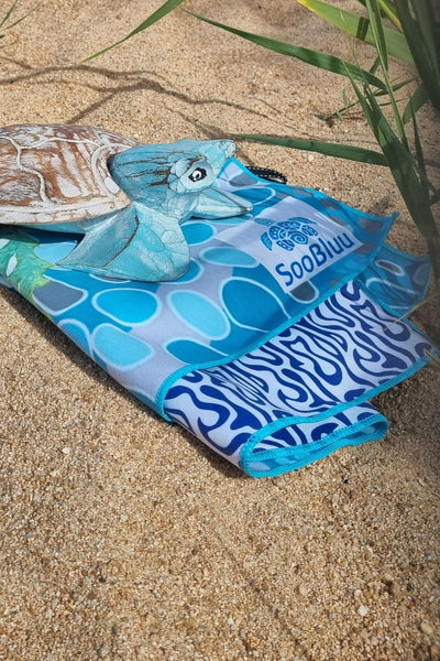 vakantie zandvrij sneldrogend reishanddoek rpet recycled