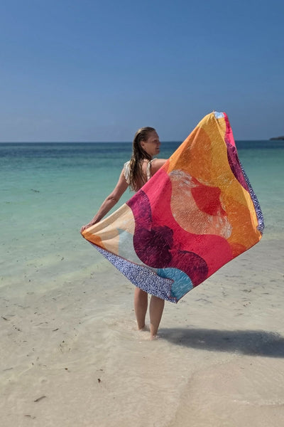 strand vakantie stranlaken BOHO reishanddoek repreve 