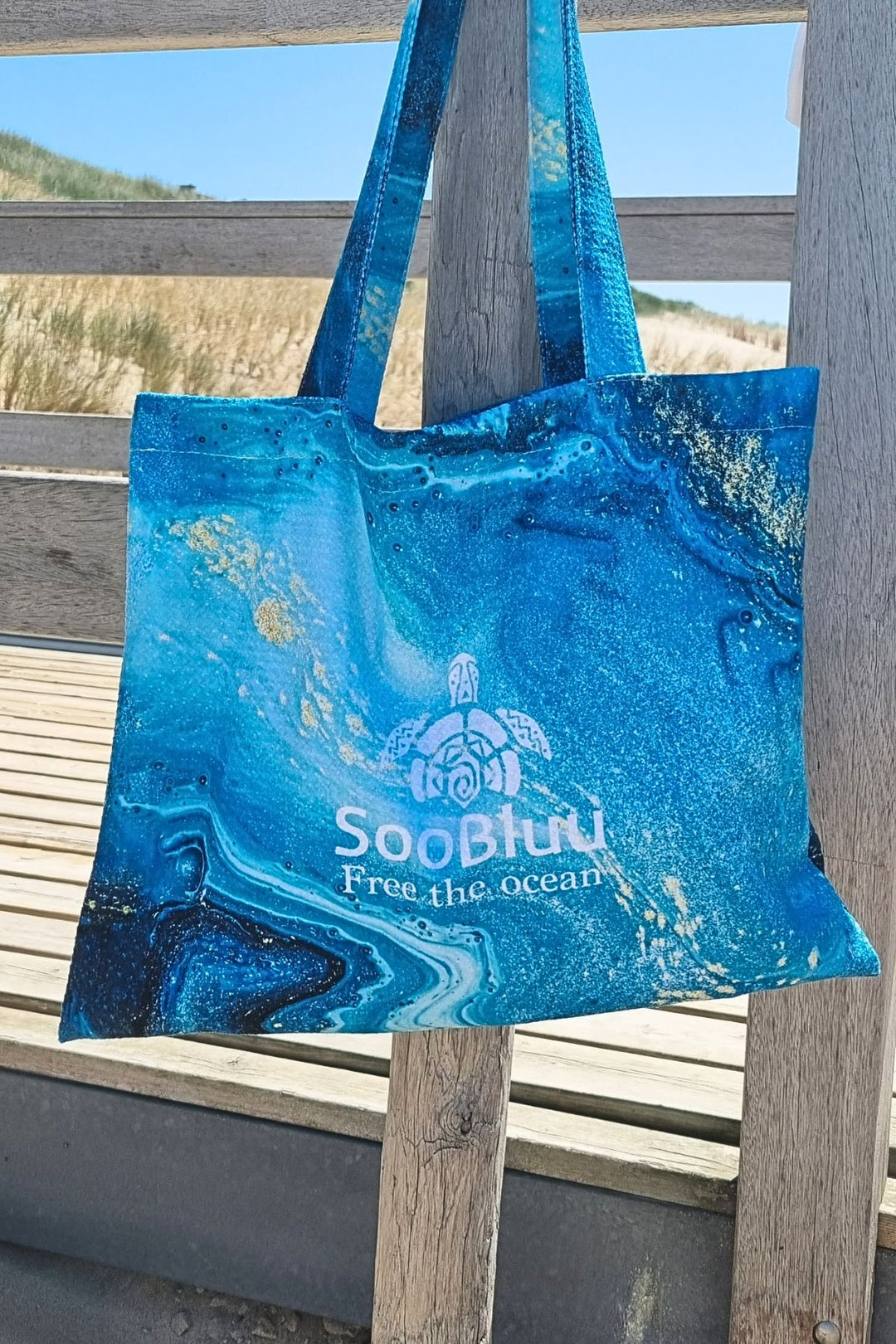 Strandtasche aus recycelten Plastikflaschen (rPET) OCEAN – SooBluu