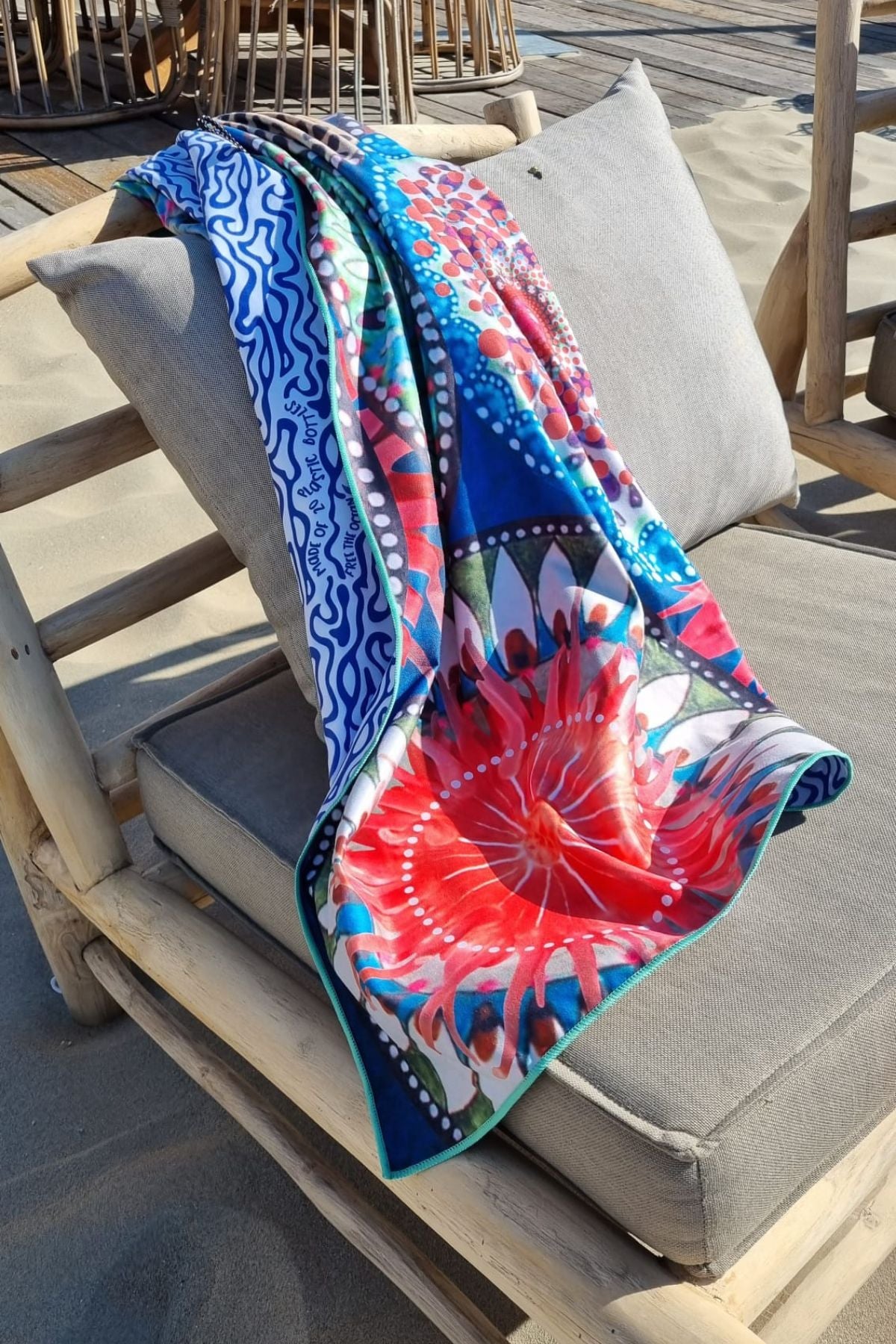 Quick-drying travel towel or beach towel 'MALA' - 100 x 160