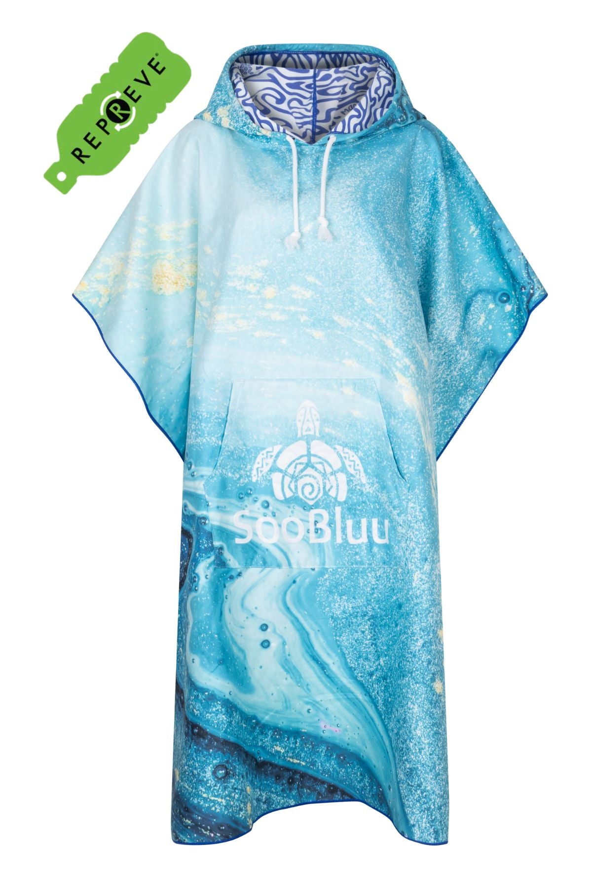 Schnelltrocknender und leichter Surfponcho oder Strandponcho 'OCEAN' - rPET
