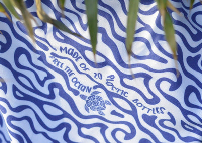 Quick-drying travel towel or beach towel 'TIE' - 100x160 - rPET